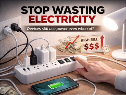 ⚡ Smart Energy-Saving Power Strip Cut Electricity Waste. Lower Your Bills Instantly