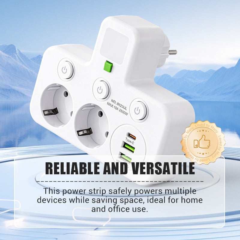 ⚡ Smart Energy-Saving Power Strip Cut Electricity Waste. Lower Your Bills Instantly