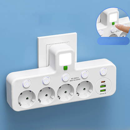 ⚡ Smart Energy-Saving Power Strip Cut Electricity Waste. Lower Your Bills Instantly