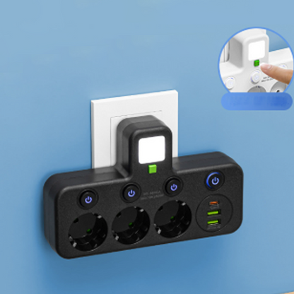 ⚡ Smart Energy-Saving Power Strip Cut Electricity Waste. Lower Your Bills Instantly