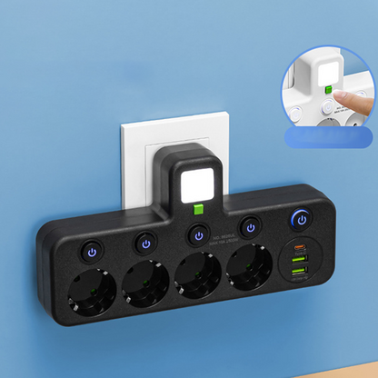 ⚡ Smart Energy-Saving Power Strip Cut Electricity Waste. Lower Your Bills Instantly